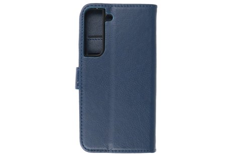 BAOHU Zakelijke Book Case Telefoonhoesje - Portemonnee Hoesje - Geschikt voor Samsung Galaxy S22 - Navy