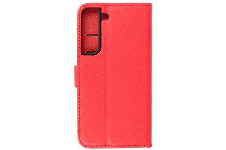 Zakelijke Book Case Telefoonhoesje - Portemonnee Hoesje - Geschikt voor Samsung Galaxy S22 - Rood