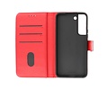 Zakelijke Book Case Telefoonhoesje - Portemonnee Hoesje - Geschikt voor Samsung Galaxy S22 - Rood