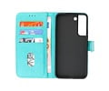 BAOHU Zakelijke Book Case Telefoonhoesje - Portemonnee Hoesje - Geschikt voor Samsung Galaxy S22 - Groen