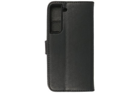 Zakelijke Book Case Telefoonhoesje - Portemonnee Hoesje - Geschikt voor Samsung Galaxy S22 Plus - Zwart