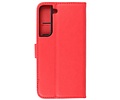 BAOHU Zakelijke Book Case Telefoonhoesje - Portemonnee Hoesje - Geschikt voor Samsung Galaxy S22 Plus - Rood