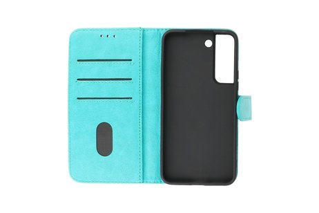 Zakelijke Book Case Telefoonhoesje - Portemonnee Hoesje - Geschikt voor Samsung Galaxy S22 Plus - Groen