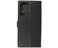 BAOHU Zakelijke Book Case Telefoonhoesje - Portemonnee Hoesje - Geschikt voor Samsung Galaxy S22 Ultra - Zwart