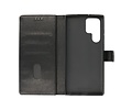 BAOHU Zakelijke Book Case Telefoonhoesje - Portemonnee Hoesje - Geschikt voor Samsung Galaxy S22 Ultra - Zwart
