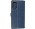 Zakelijke Book Case Telefoonhoesje - Portemonnee Hoesje - Geschikt voor Motorola Moto G51 5G - Navy