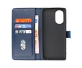 BAOHU Zakelijke Book Case Telefoonhoesje - Portemonnee Hoesje - Geschikt voor Motorola Moto G51 5G - Navy