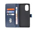 Zakelijke Book Case Telefoonhoesje - Portemonnee Hoesje - Geschikt voor Motorola Moto G51 5G - Navy