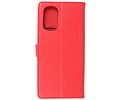 Zakelijke Book Case Telefoonhoesje - Portemonnee Hoesje - Geschikt voor Motorola Moto G51 5G - Rood