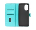 BAOHU Zakelijke Book Case Telefoonhoesje - Portemonnee Hoesje - Geschikt voor Motorola Moto G51 5G - Groen