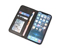 Magnetisch Folio Book Case voor iPhone 12 - 12 Pro Zwart