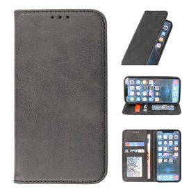 BAOHU Magnetisch Folio Book Case voor iPhone 12 - 12 Pro Zwart