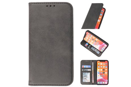 BAOHU Magnetisch Folio Book Case - Hoesje Hoesje Geschikt voor iPhone 11 Pro Zwart