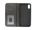 BAOHU Magnetisch Folio Book Case - Hoesje Geschikt voor iPhone X - Xs Zwart