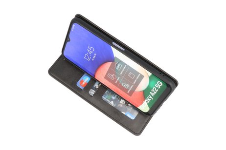 BAOHU Magnetisch Folio Book Case - Hoesje Hoesje Geschikt voor Samsung Galaxy A22 5G Zwart