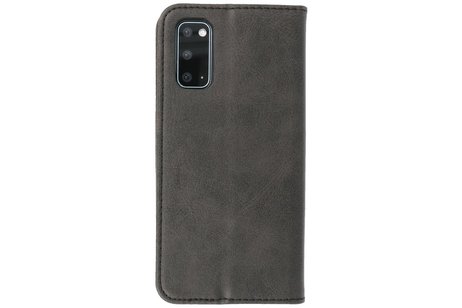 BAOHU Magnetisch Folio Book Case - Hoesje Geschikt voor Samsung Galaxy S20 Zwart