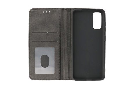 BAOHU Magnetisch Folio Book Case - Hoesje Geschikt voor Samsung Galaxy S20 Zwart