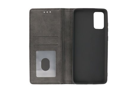 BAOHU Magnetisch Folio Book Case - Hoesje Geschikt voor Samsung Galaxy S20 Plus Zwar