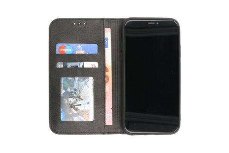 Magnetisch Folio Book Case voor Samsung Galaxy S22 Ultra Zwa