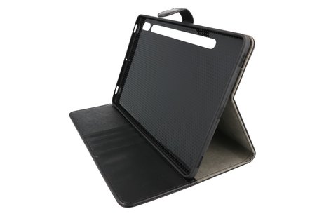 Book Case Tablet Hoesje voor Samsung Galaxy Tab S8 - Tab S7 - Zwart