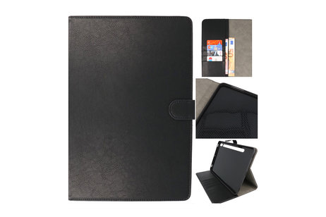 Book Case Tablet Hoesje voor Samsung Galaxy Tab S8 - Tab S7 - Zwart