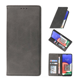 Magnetisch Folio Book Case voor Samsung Galaxy A22 5G Zwart