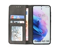 BAOHU Magnetisch Folio Book Case - Hoesje Geschikt voor Samsung Galaxy S21 Zwart
