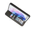 Magnetisch Folio Book Case voor Samsung Galaxy S21 Zwart