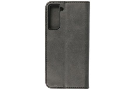 BAOHU Magnetisch Folio Book Case - Hoesje Geschikt voor Samsung Galaxy S21 Zwart