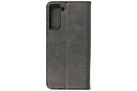 Magnetisch Folio Book Case voor Samsung Galaxy S21 Zwart