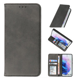 BAOHU Magnetisch Folio Book Case voor Samsung Galaxy S21 Zwart