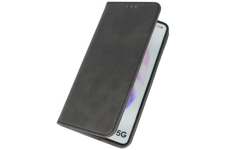 BAOHU Magnetisch Folio Book Case - Hoesje Geschikt voor Samsung Galaxy S21 Plus Zwar