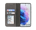 Magnetisch Folio Book Case voor Samsung Galaxy S21 Plus Zwar