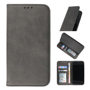 Magnetisch Folio Book Case voor Samsung Galaxy S21 FE Zwart