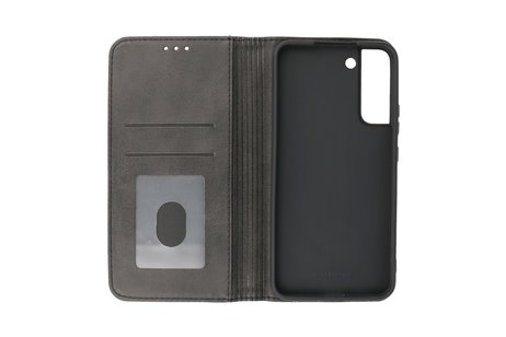 BAOHU Magnetisch Folio Book Case - Hoesje Geschikt voor Samsung Galaxy S22 Zwart