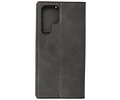 BAOHU Magnetisch Folio Book Case - Hoesje Geschikt voor Samsung Galaxy S22 Ultra Zwa