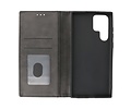 Magnetisch Folio Book Case voor Samsung Galaxy S22 Ultra Zwa