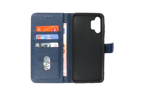 Zakelijke Book Case Telefoonhoesje - Portemonnee Hoesje - Geschikt voor Samsung Galaxy A13 4G - Navy