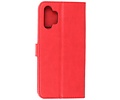 BAOHU Zakelijke Book Case Telefoonhoesje - Portemonnee Hoesje - Geschikt voor Samsung Galaxy A13 4G - Rood