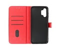 BAOHU Zakelijke Book Case Telefoonhoesje - Portemonnee Hoesje - Geschikt voor Samsung Galaxy A13 4G - Rood