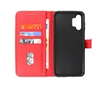 BAOHU Zakelijke Book Case Telefoonhoesje - Portemonnee Hoesje - Geschikt voor Samsung Galaxy A13 4G - Rood