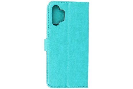 BAOHU Zakelijke Book Case Telefoonhoesje - Portemonnee Hoesje - Geschikt voor Samsung Galaxy A13 4G - Groen