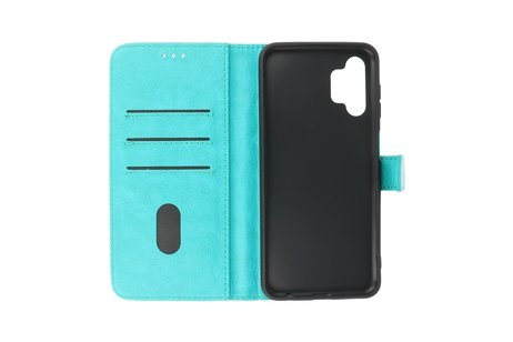 BAOHU Zakelijke Book Case Telefoonhoesje - Portemonnee Hoesje - Geschikt voor Samsung Galaxy A13 4G - Groen