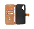 BAOHU Zakelijke Book Case Telefoonhoesje - Portemonnee Hoesje - Geschikt voor Samsung Galaxy A13 4G - Bruin