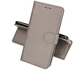 BAOHU Zakelijke Book Case Telefoonhoesje - Portemonnee Hoesje - Geschikt voor iPhone XR - Grijs