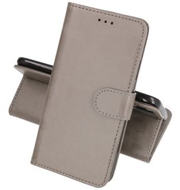 BAOHU iPhone XR Hoesje Book Case Telefoonhoesje Grijs
