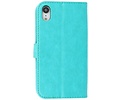 BAOHU Zakelijke Book Case Telefoonhoesje - Portemonnee Hoesje - Geschikt voor iPhone XR - Groen