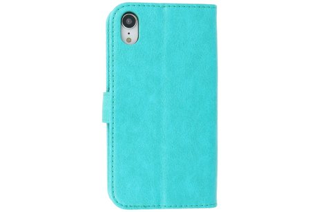 BAOHU Zakelijke Book Case Telefoonhoesje - Portemonnee Hoesje - Geschikt voor iPhone XR - Groen