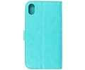 BAOHU Zakelijke Book Case Telefoonhoesje - Portemonnee Hoesje - Geschikt voor iPhone XR - Groen