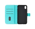 BAOHU Zakelijke Book Case Telefoonhoesje - Portemonnee Hoesje - Geschikt voor iPhone XR - Groen